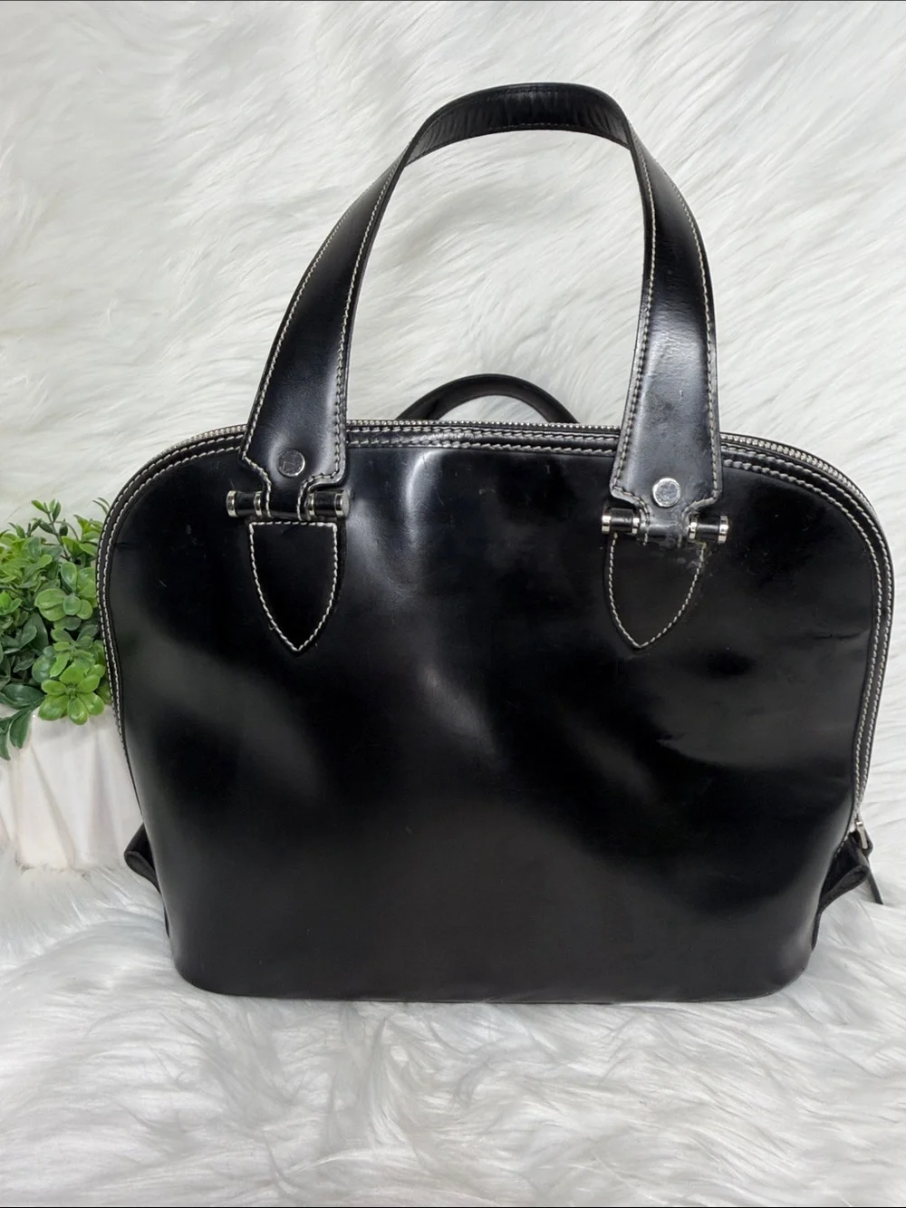 vintage Dooney & Bourke Toiny domed satchel handbag - Picture 4 of 10
